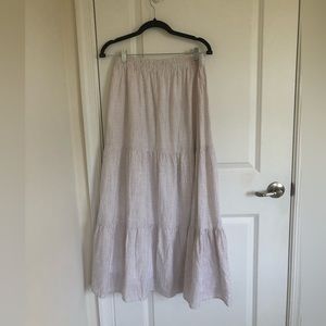Striped Maxi skirt